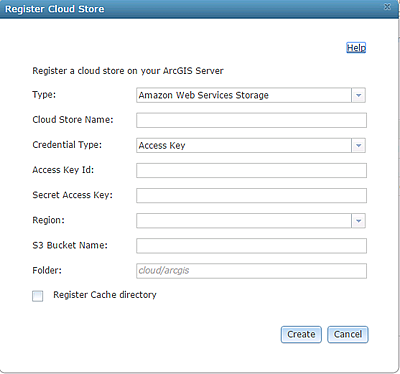 Cloud-Speicher registrieren