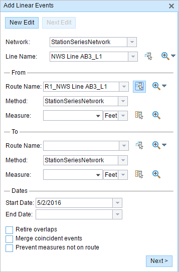 Route ID options