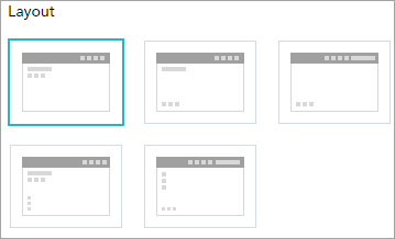 Abschnitt "Layout" der Registerkarte "Design"